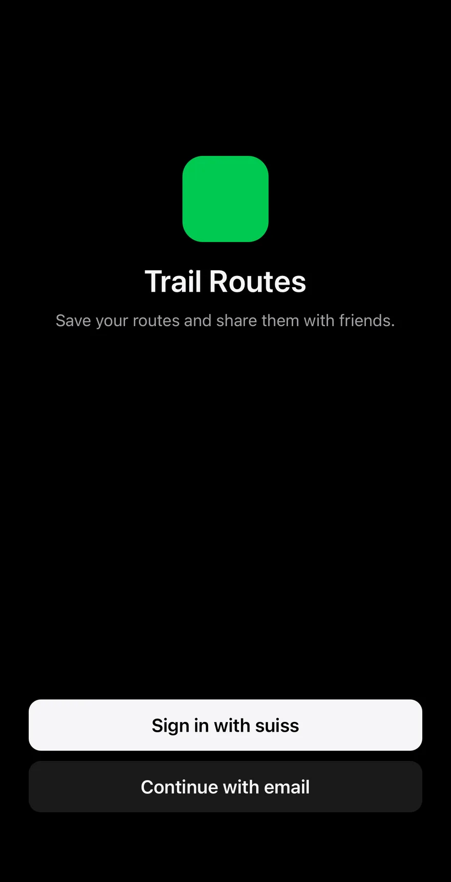 Login Sheet on iOS in dark mode