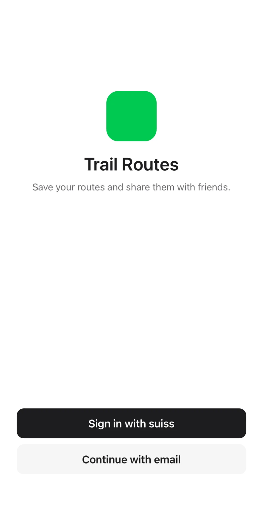 Login Sheet on iOS in light mode