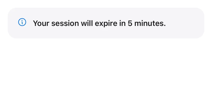 Alert (title only) on iOS in light mode
