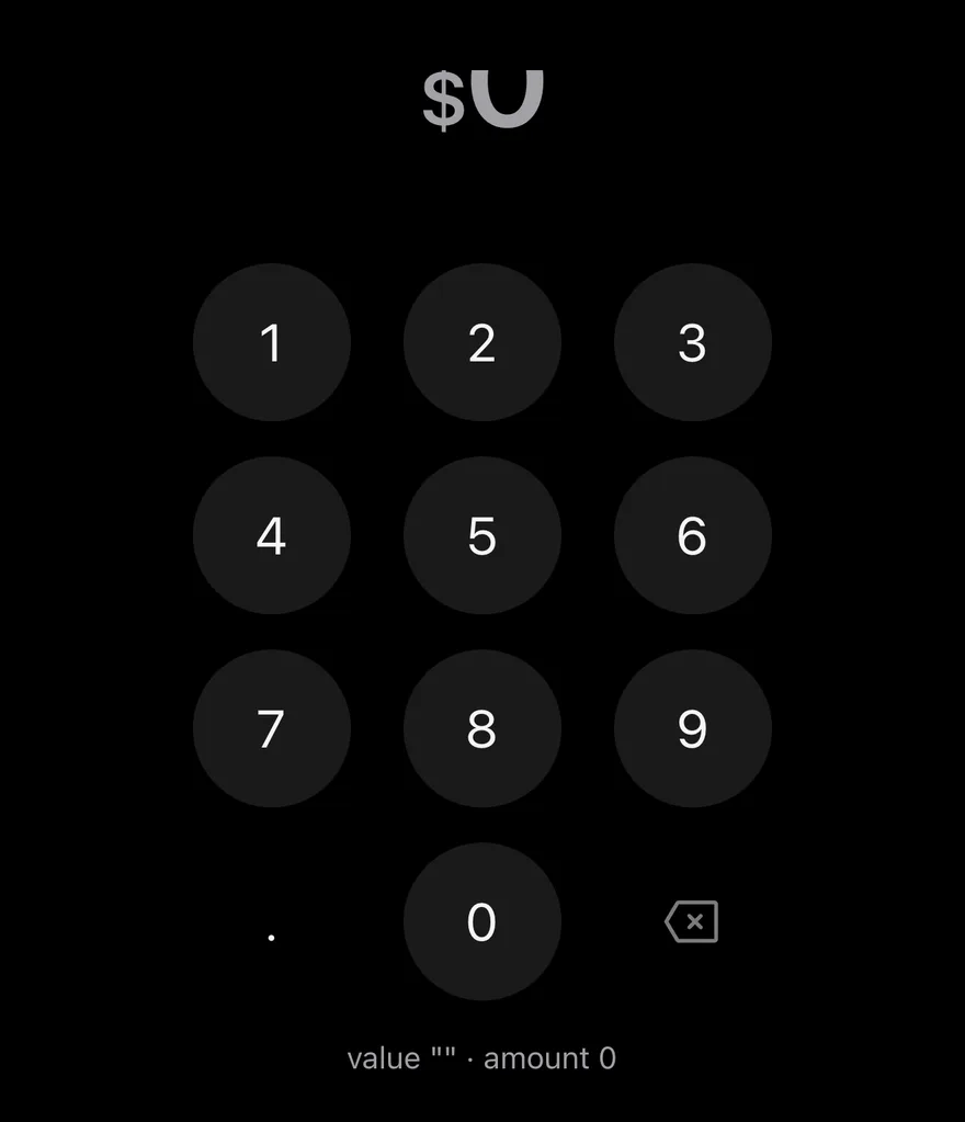 Amount Input (controlled) on iOS in dark mode
