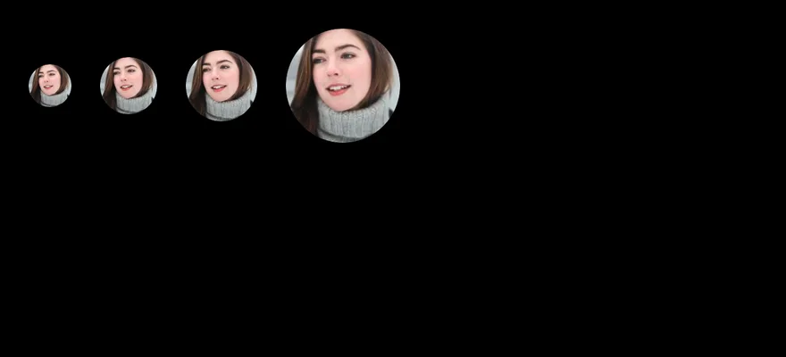 Avatar (sizes) on iOS in dark mode