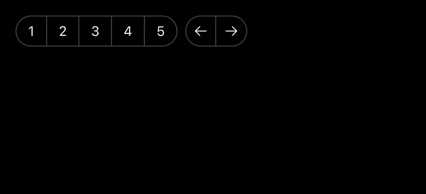 Button Group (nested) on iOS in dark mode