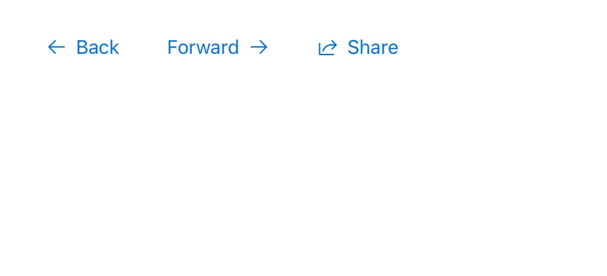Button Group (plain) on iOS in light mode
