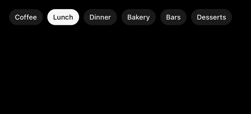 Chip (group uncontrolled) on iOS in dark mode