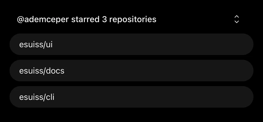 Collapsible (open by default) on iOS in dark mode