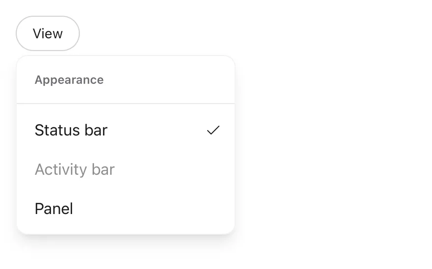 Dropdown Menu (checkboxes) on iOS in light mode