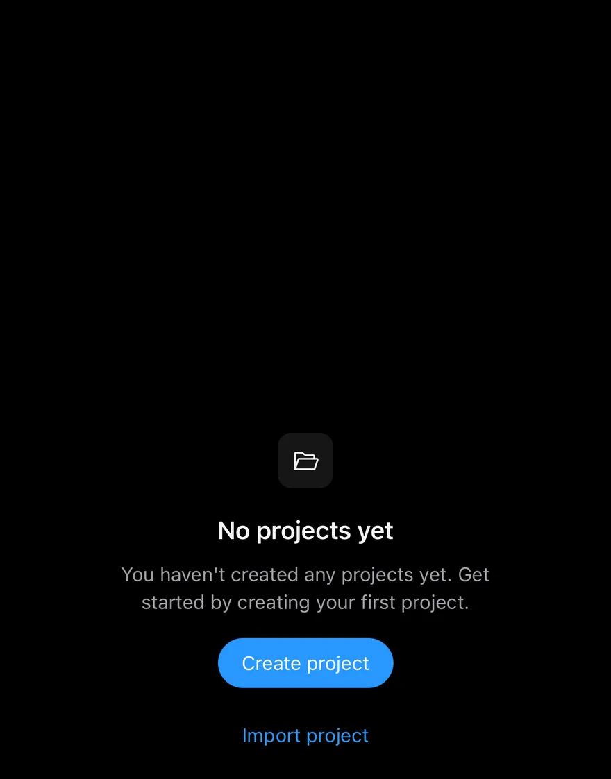 Empty on iOS in dark mode