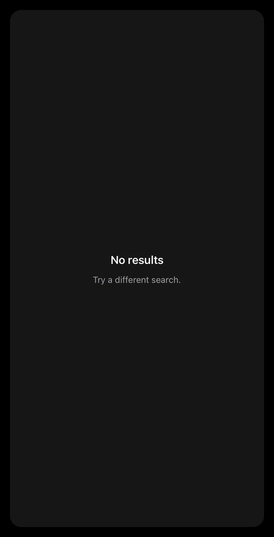 Empty (muted) on iOS in dark mode