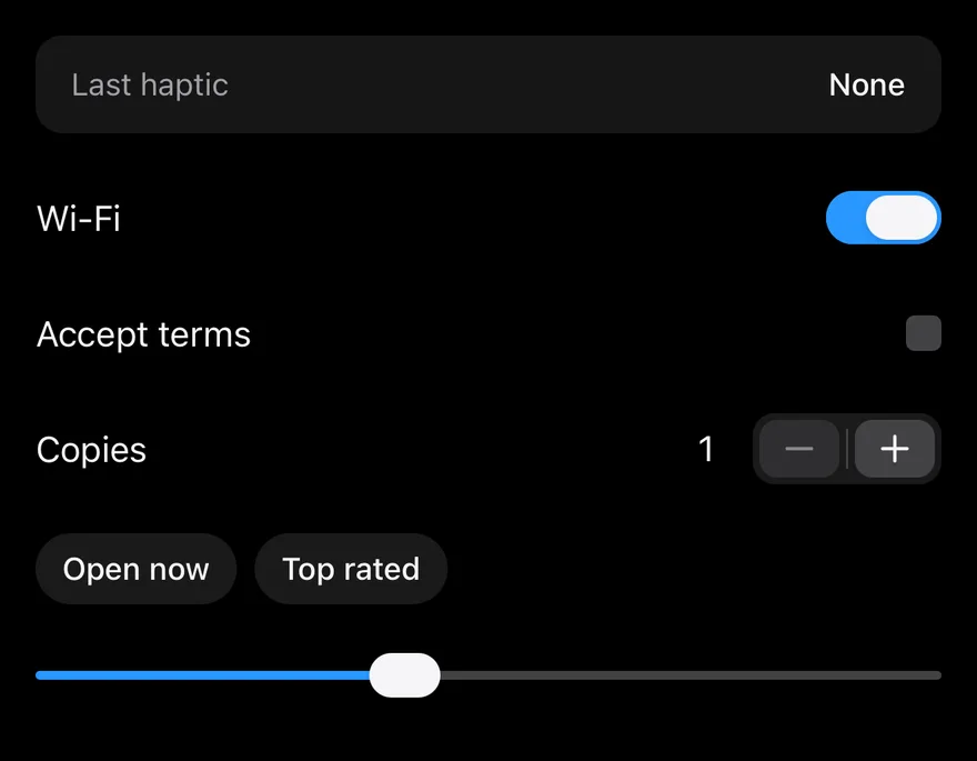 Haptics on iOS in dark mode