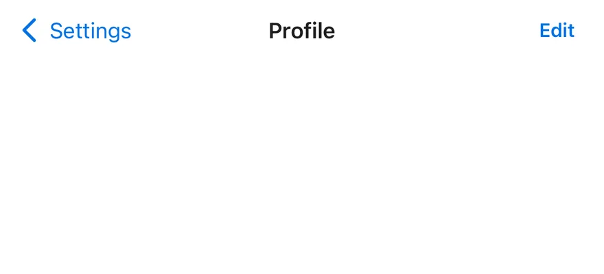 Header on iOS in light mode