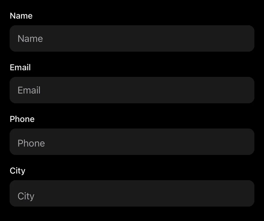 Input Accessory Bar on iOS in dark mode