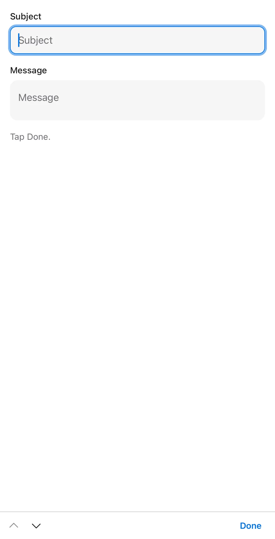 Input Accessory Bar (with textarea) on iOS in light mode