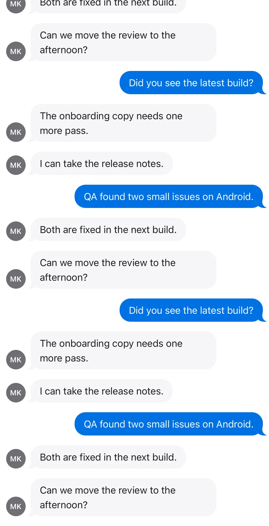 Message Scroller (load older) on iOS in light mode