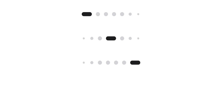 Page Indicator (many pages) on iOS in light mode