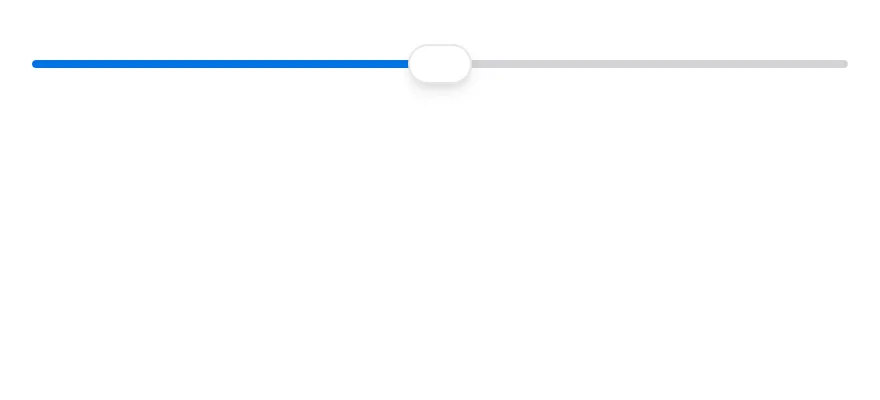 Slider on iOS in light mode