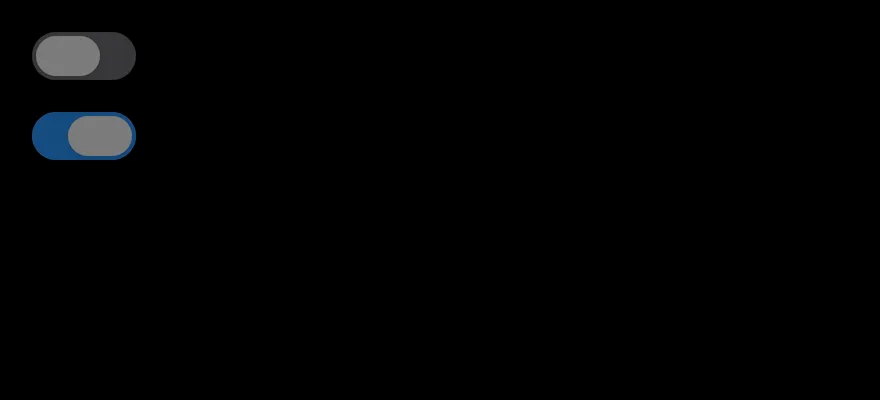 Switch (disabled) on iOS in dark mode
