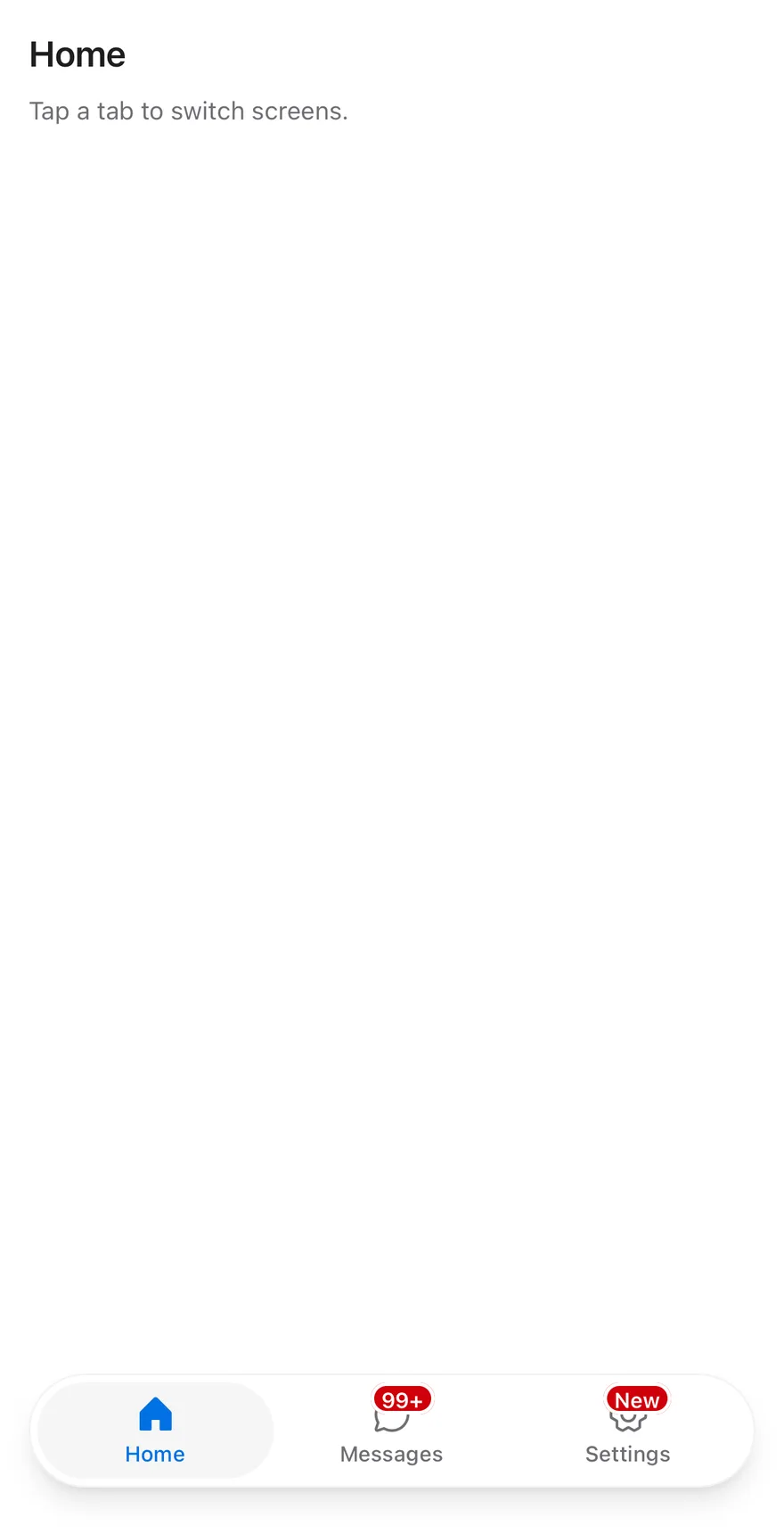 Tab Bar (large badge) on iOS in light mode