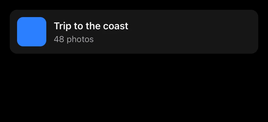 Preview Menu (custom preview) on iOS in dark mode