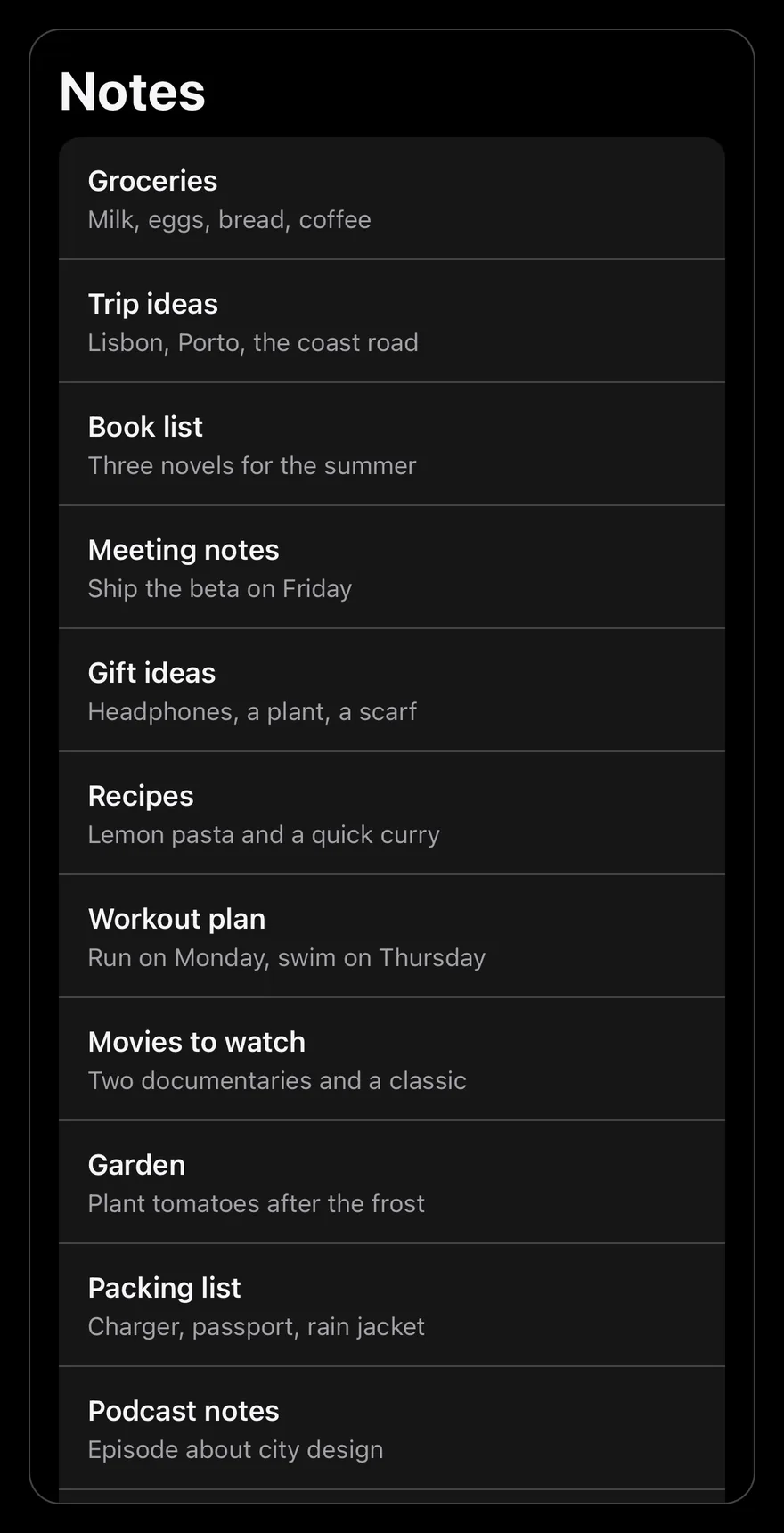 Search Reveal on iOS in dark mode