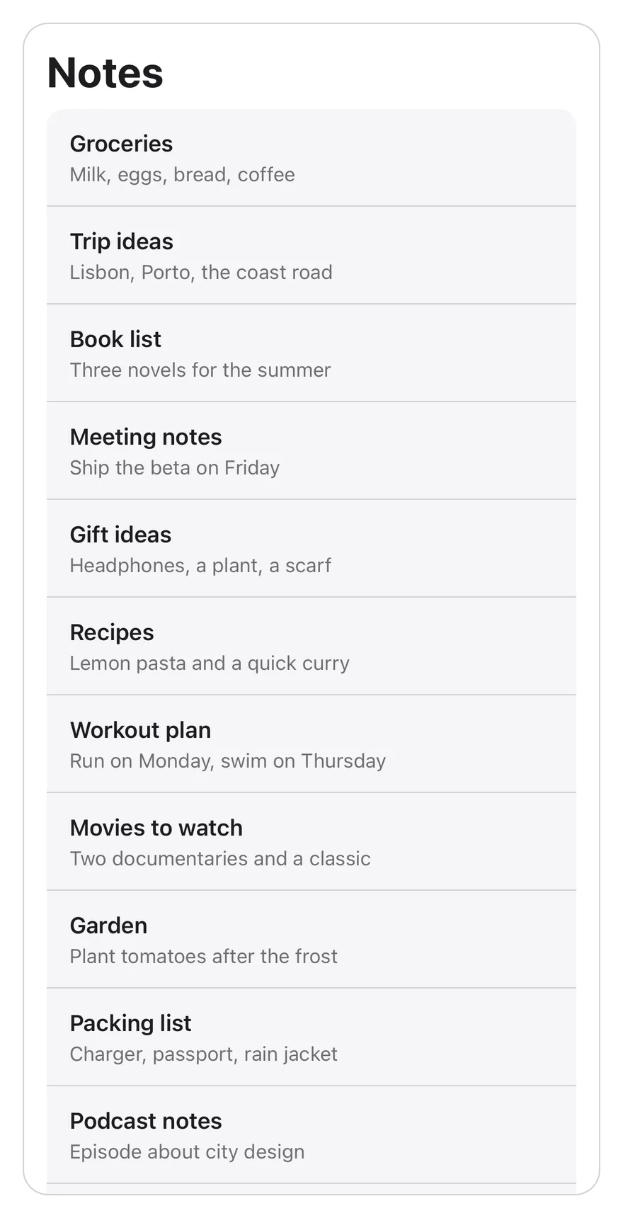 Search Reveal on iOS in light mode