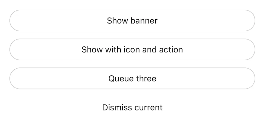 Top Banner on iOS in light mode