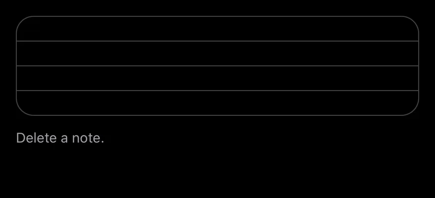 Undo Bar (with swipe actions) on iOS in dark mode