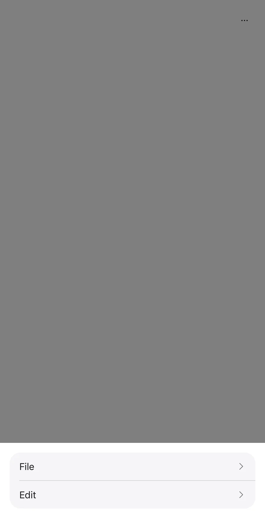 Action Bar (custom labels) on iOS in light mode
