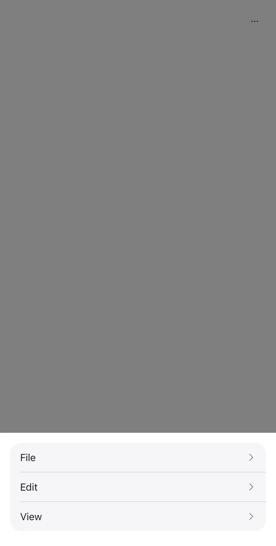 Action Bar on iOS in light mode