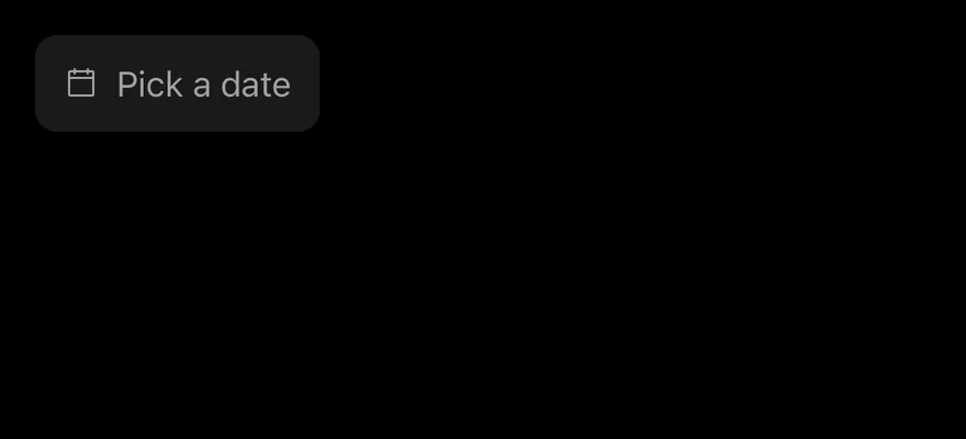 Date Picker (floating) on iOS in dark mode
