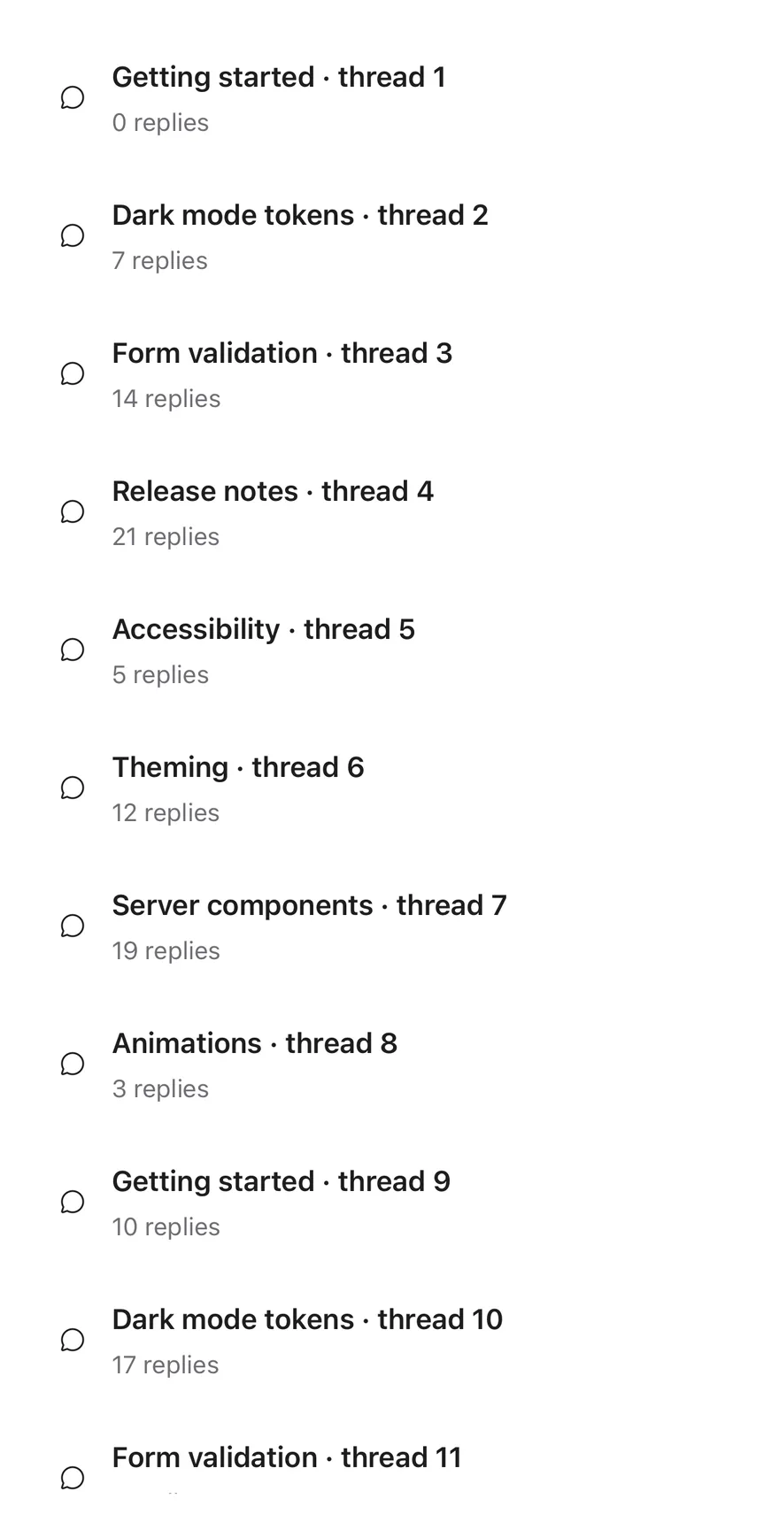 Paged List (small pages) on iOS in light mode